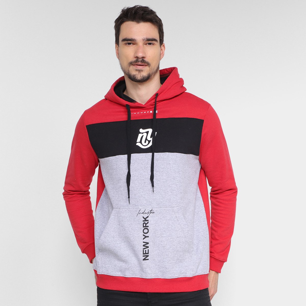 Moletom Industrie New York C/ Capuz Masculino