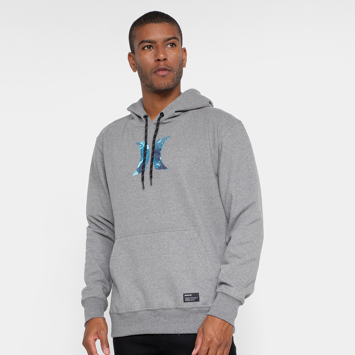 Blusa Moletom Hurley Icon Palm Com Capuz Masculina