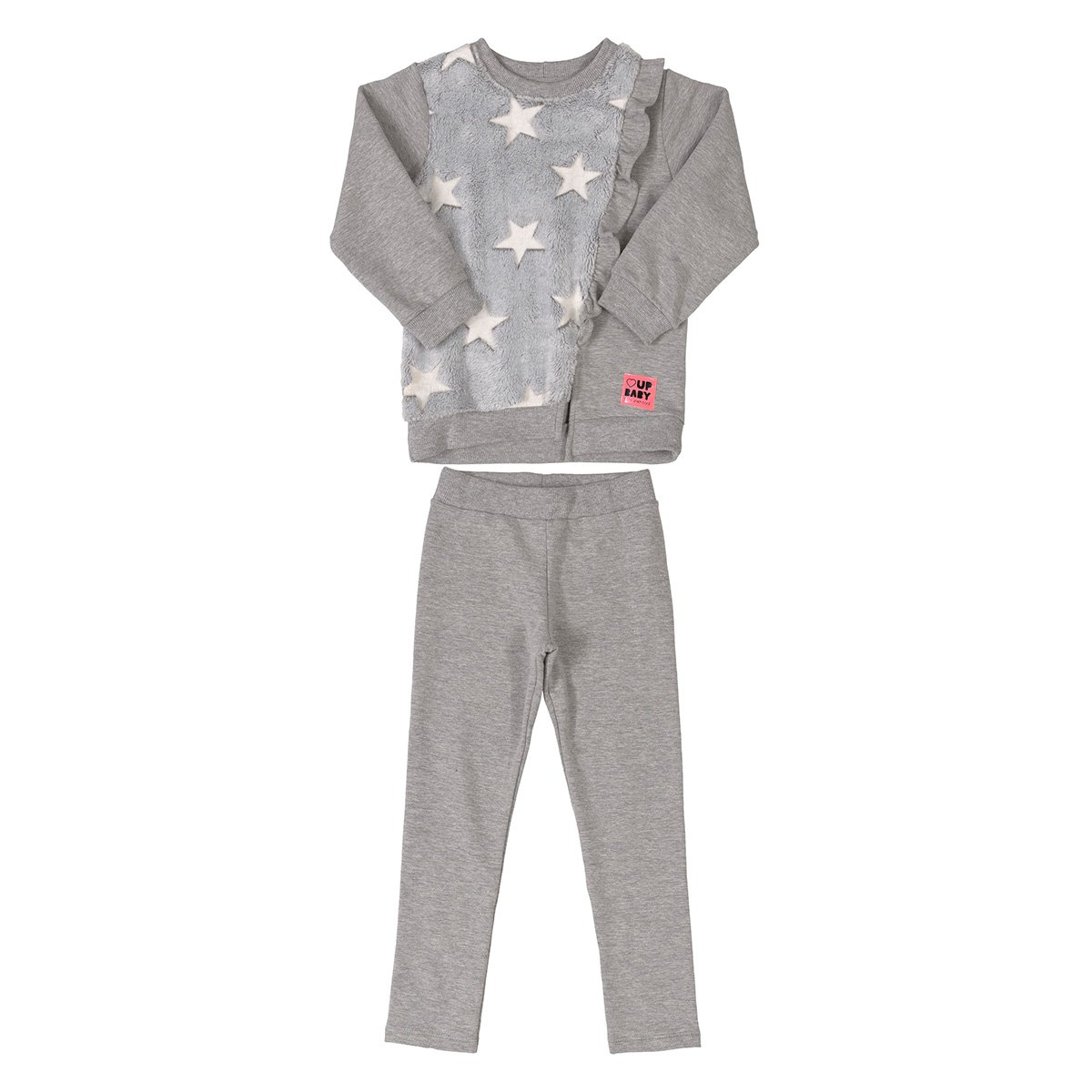 Conjunto Infantil Up Baby Estampado Longo Feminino