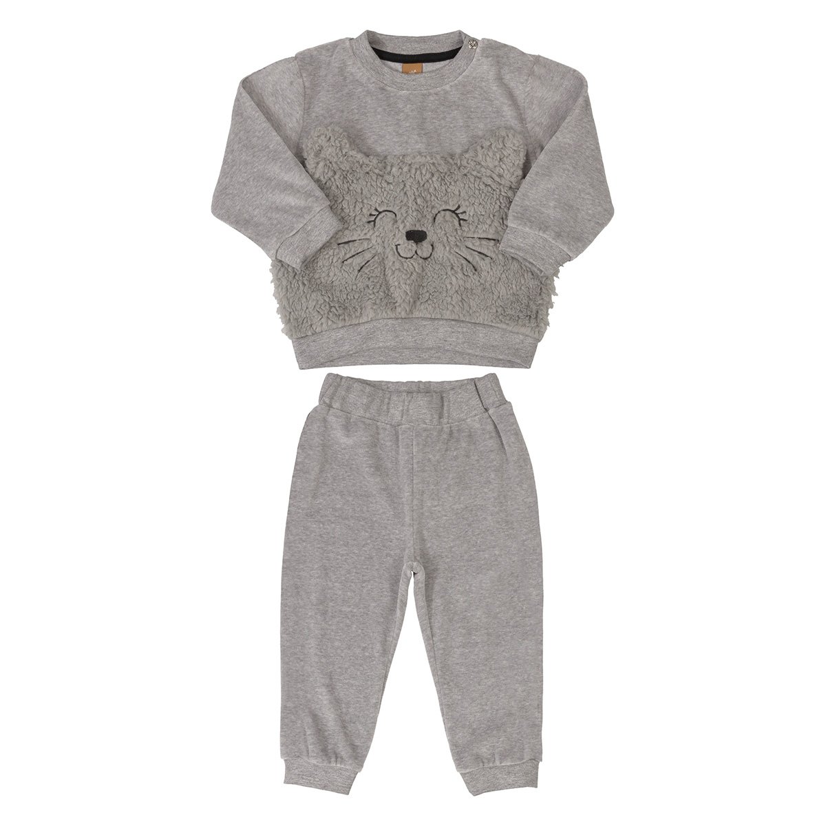 Conjunto Longo Bebê Up Baby Gatinho Pelo
