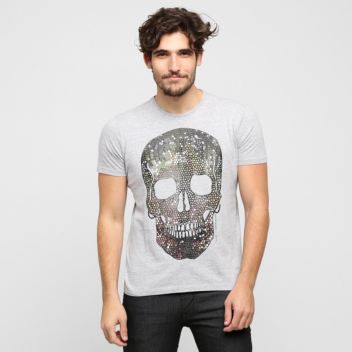 Camiseta Ellus Skull Vitral