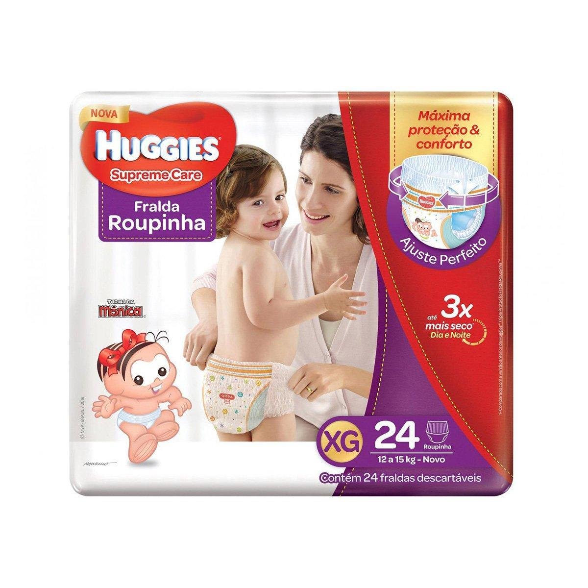 Fralda Huggies Turma da Mônica Supreme Care