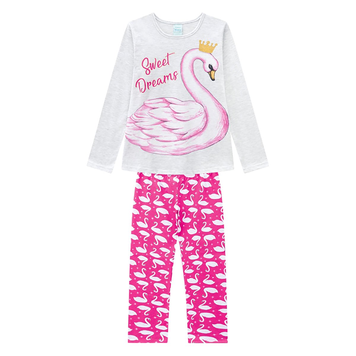 Pijama Juvenil Kyly Sweet Dreams Brilha No Escuro Feminino