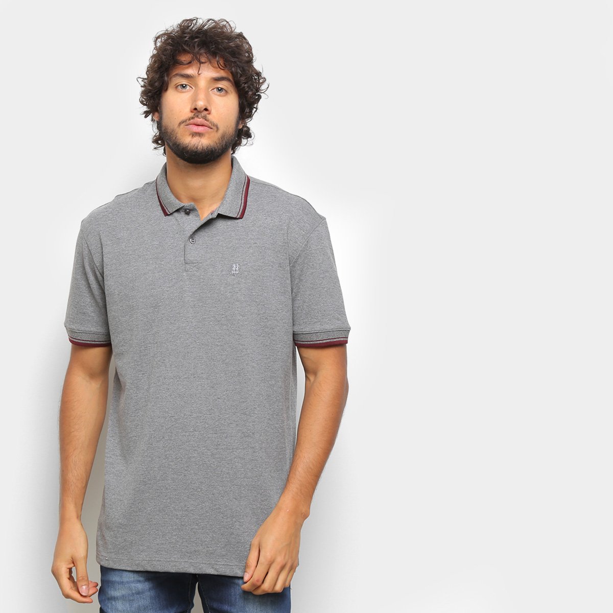 Camisa Polo Polo Wear Friso Básica Masculina