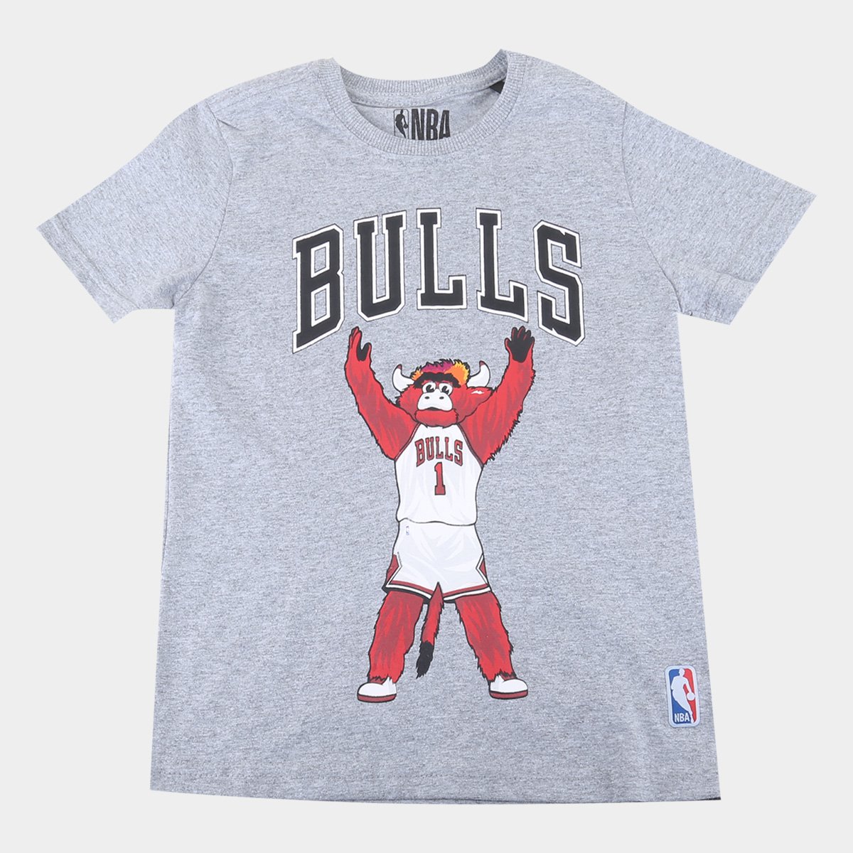 Camiseta Juvenil NBA Chicago Bulls Mascote Masculina