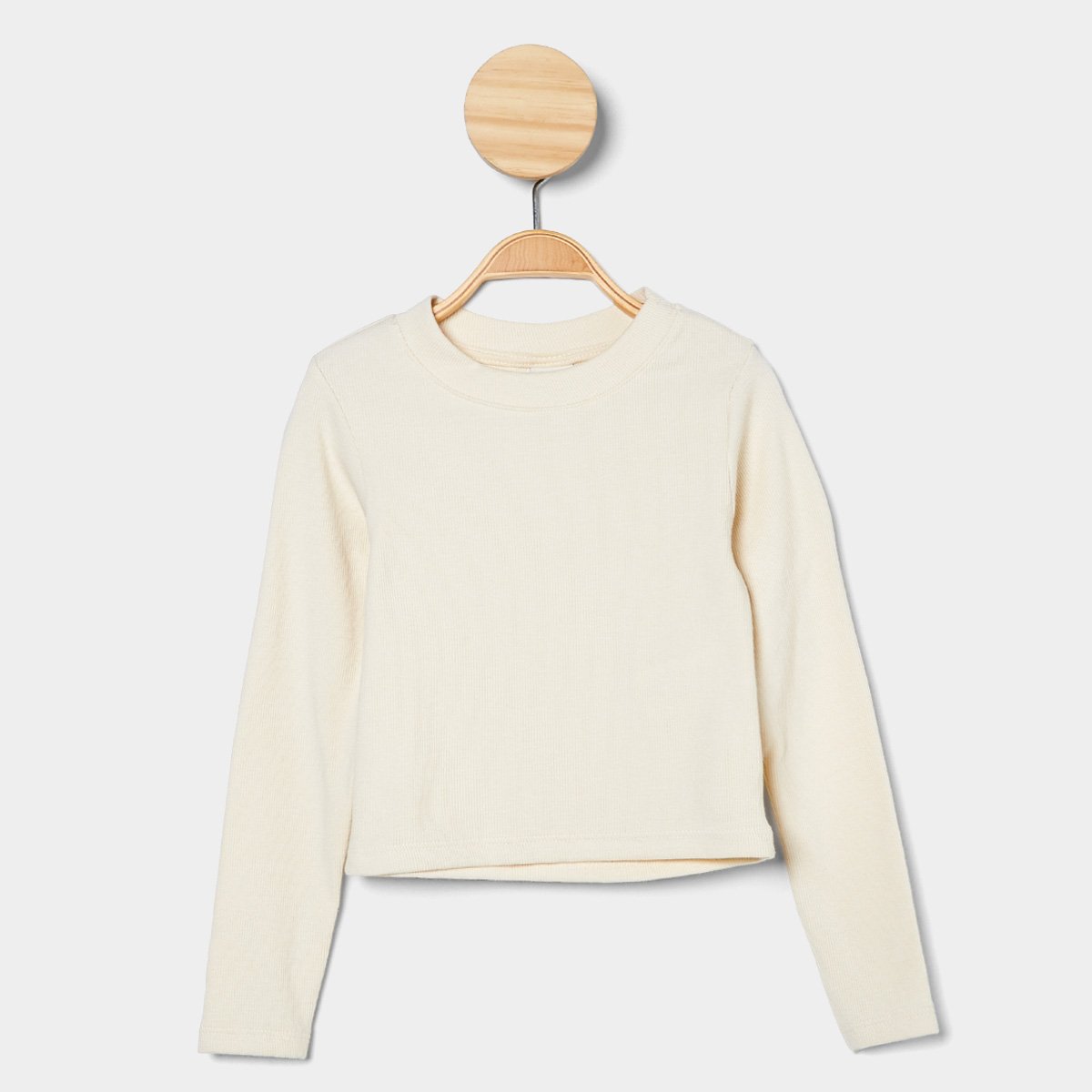 Blusa Infantil Manga Longa Hering Casual Menina