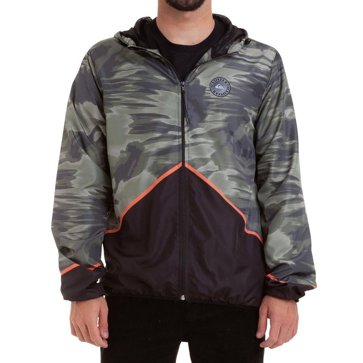 Jaqueta Corta Vento Quiksilver Blackout Camo Masculina