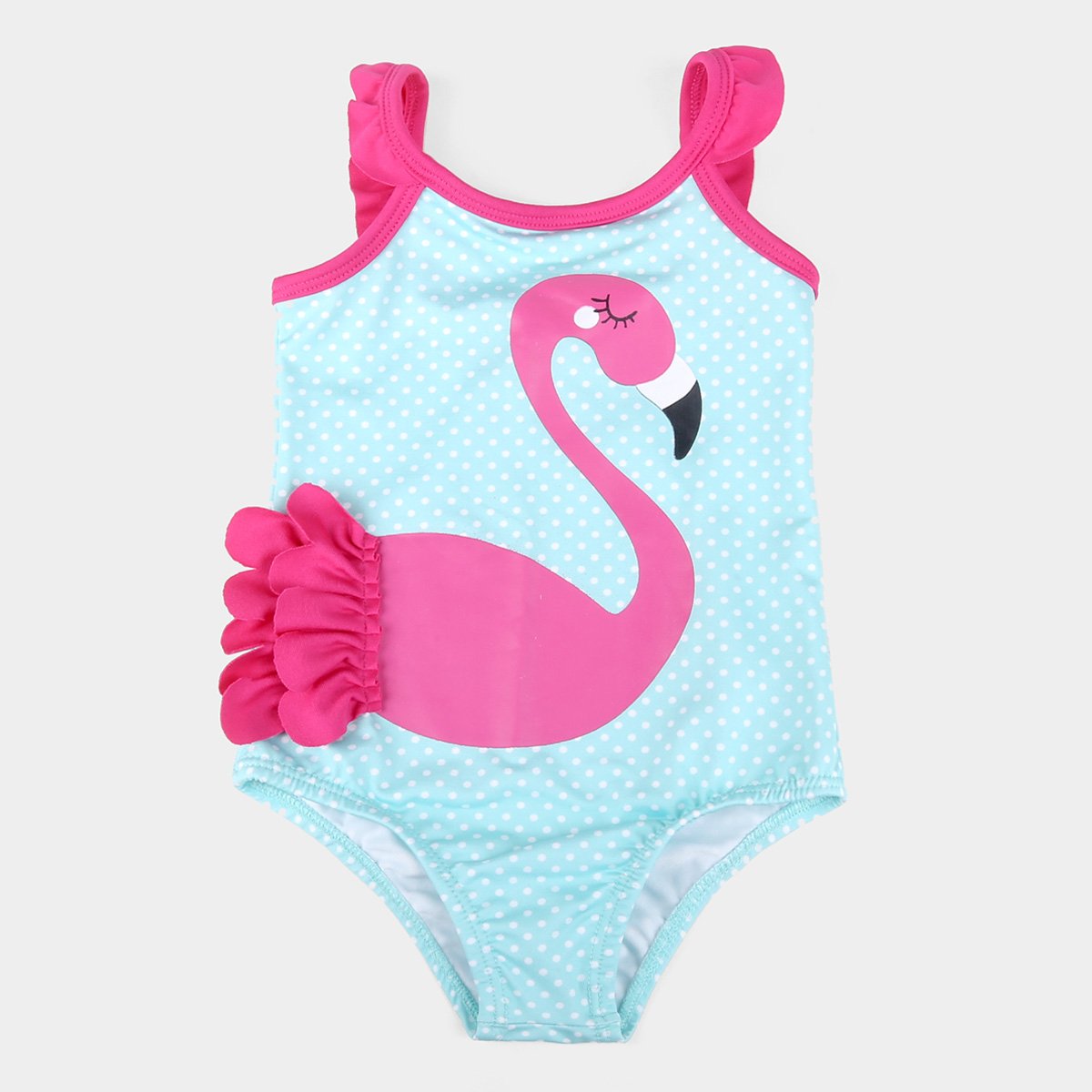 Maiô Infantil Boca Grande Sublimado Com Proteção UV 50+ Flamingo