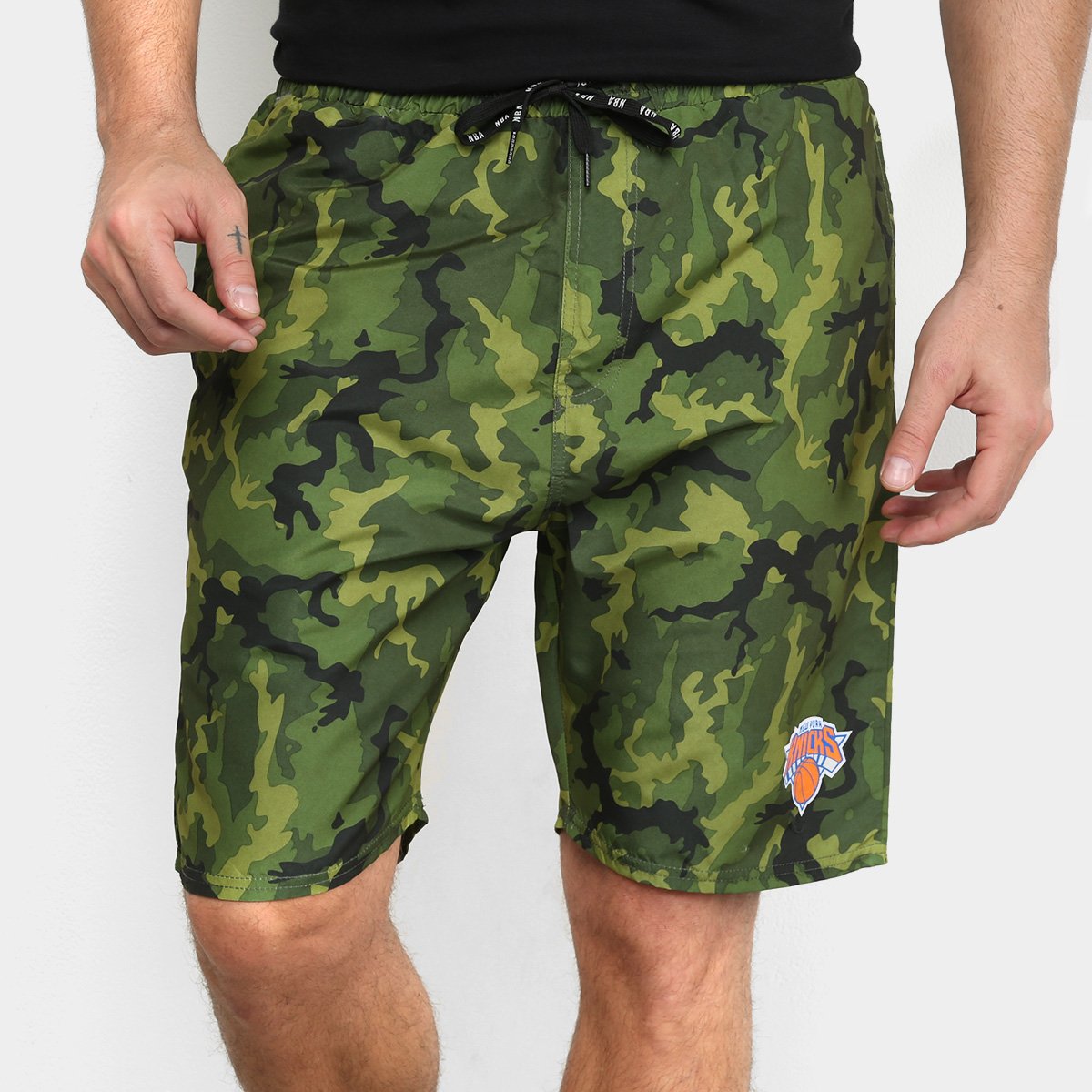 Bermuda NBA New York Knicks Camuflada Masculina