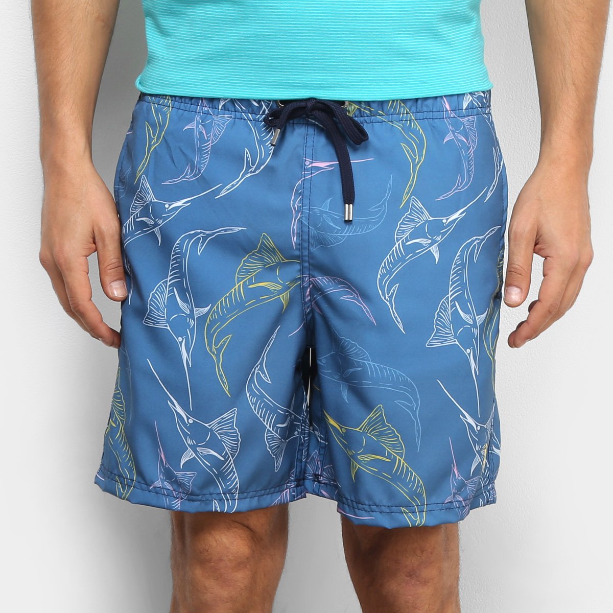 Bermuda Aleatory Pineapple Listras Masculina