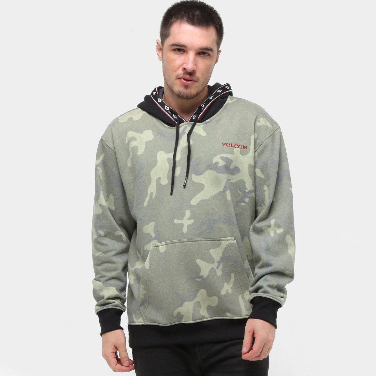 Moletom Volcom Clows Canguru Masculino
