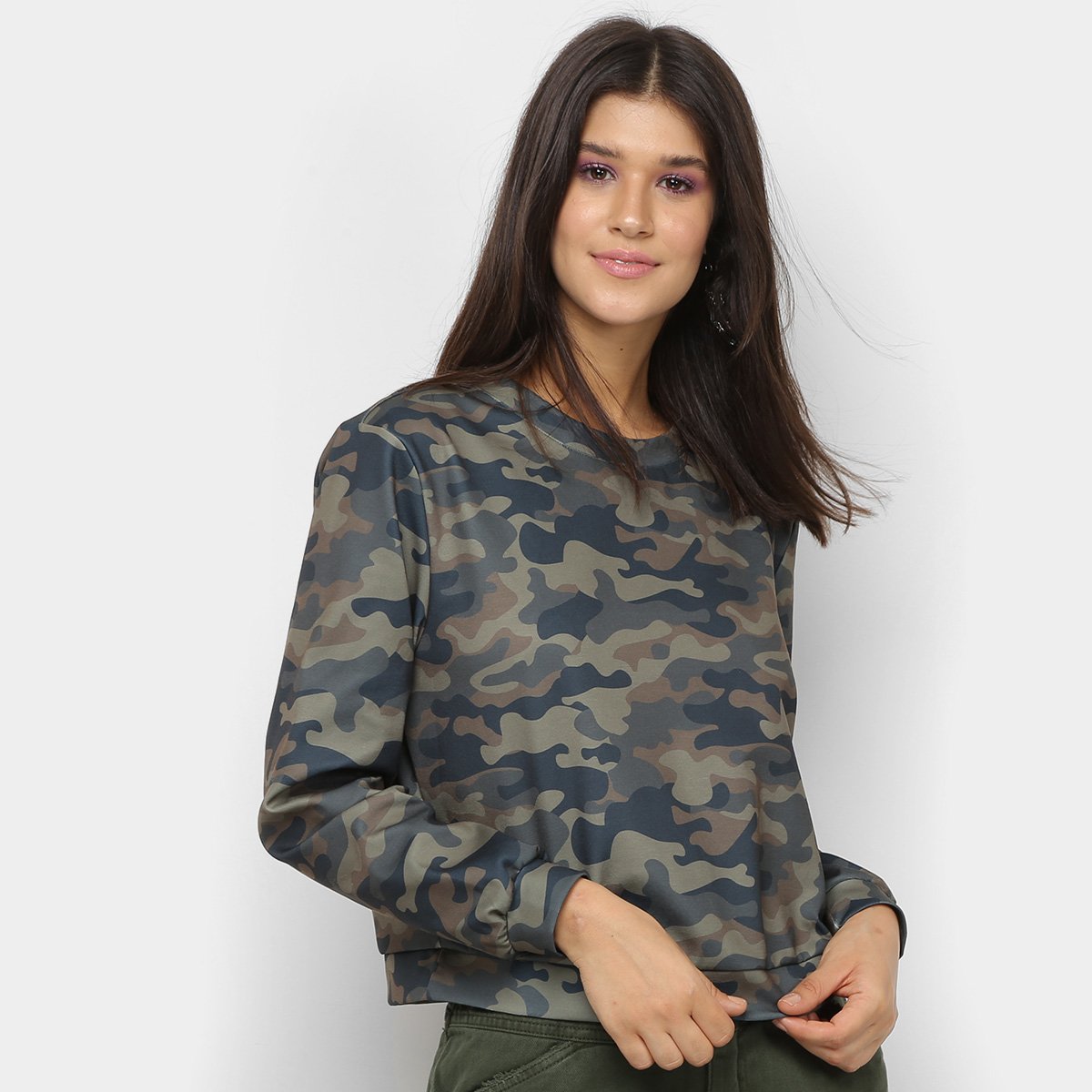 Moletom My Favorite Thing Camuflado Feminino