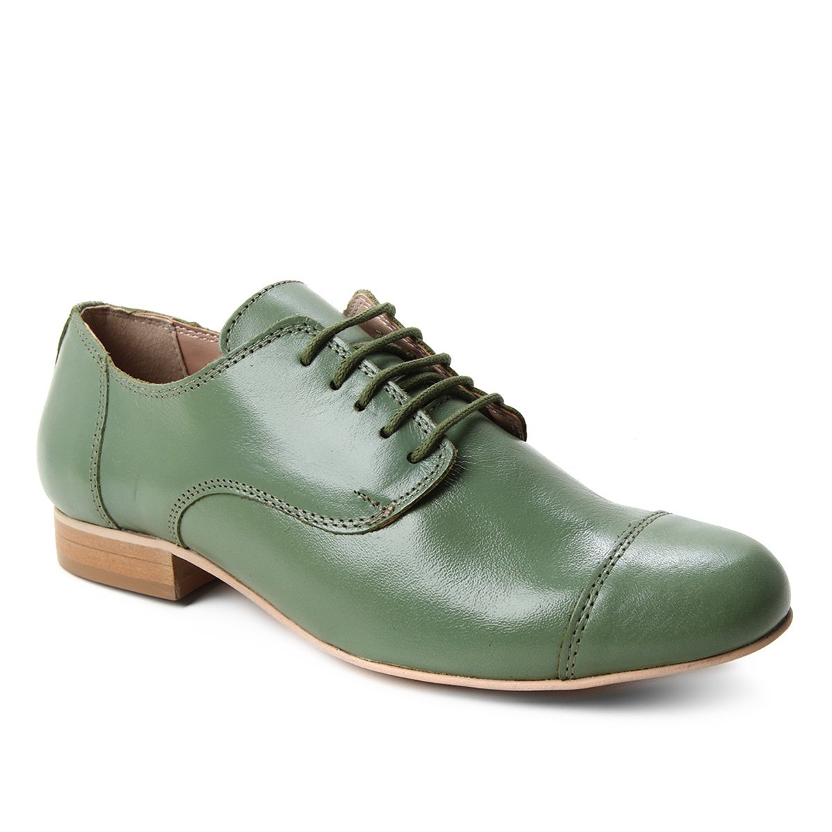 Oxford Couro Shoestock Fachete Feminino