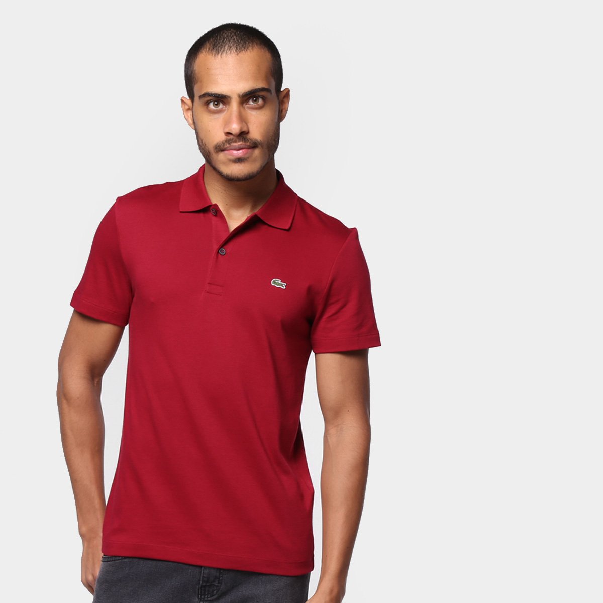 Camisa Polo Lacoste Malha Original Fit Masculina