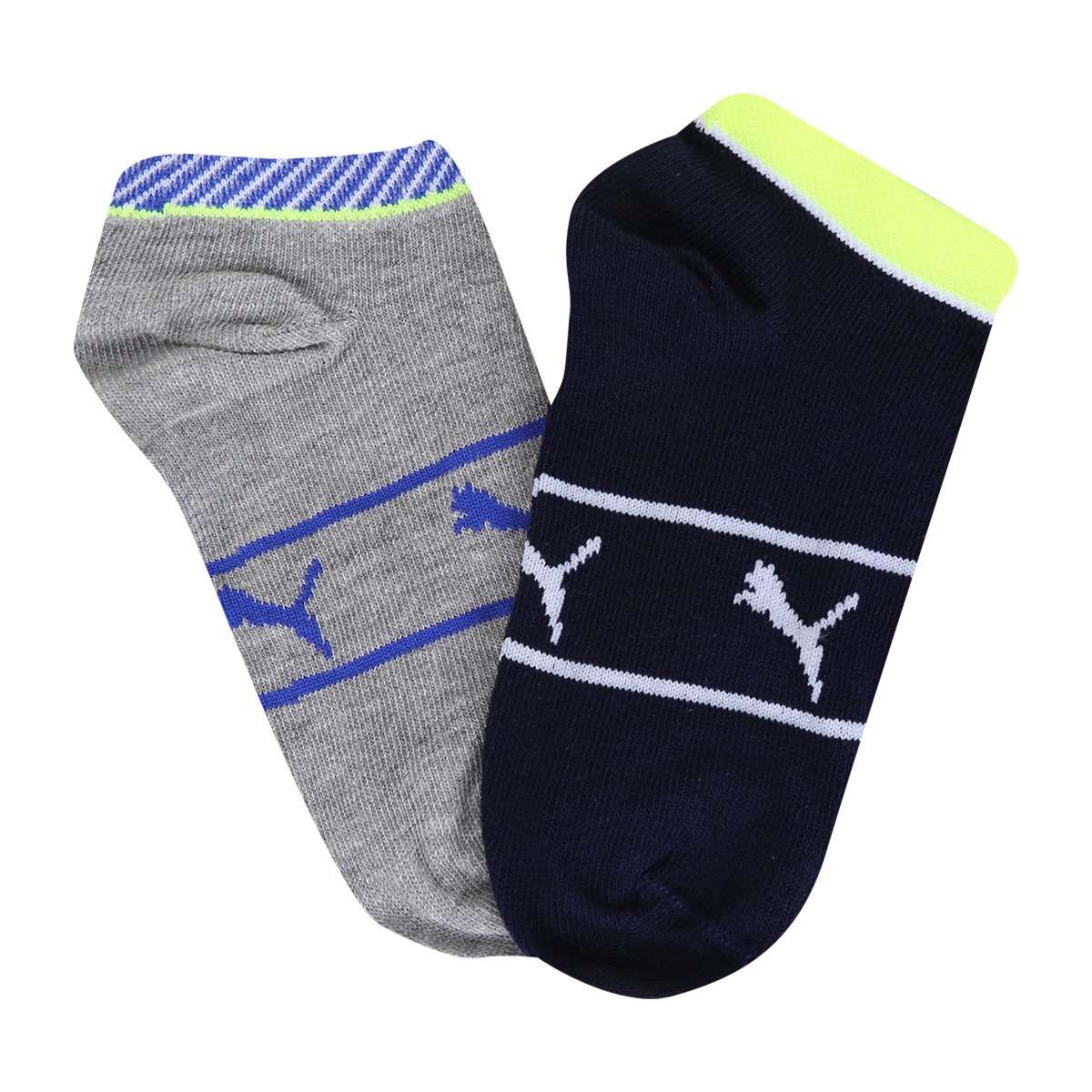 Meia Infantil Puma Cano Sapatilha Kit Com 2 Pares