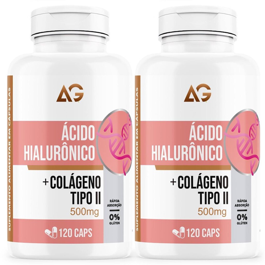 Ácido Hialurônico Auge Nutrition 12o Cápsulas
