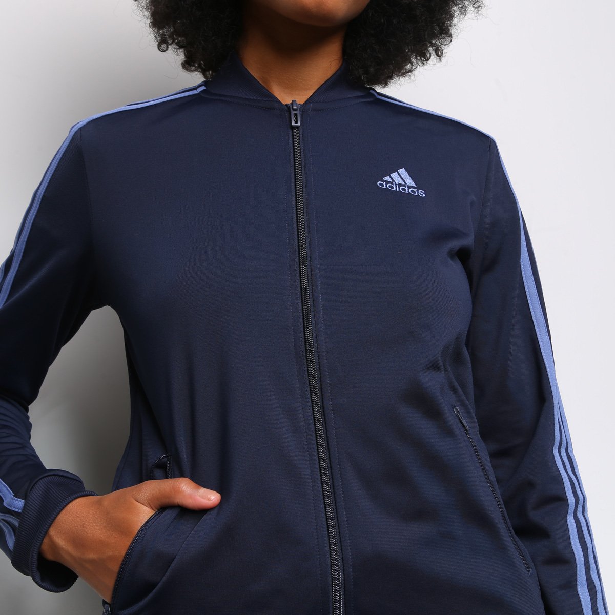 agasalho adidas listras