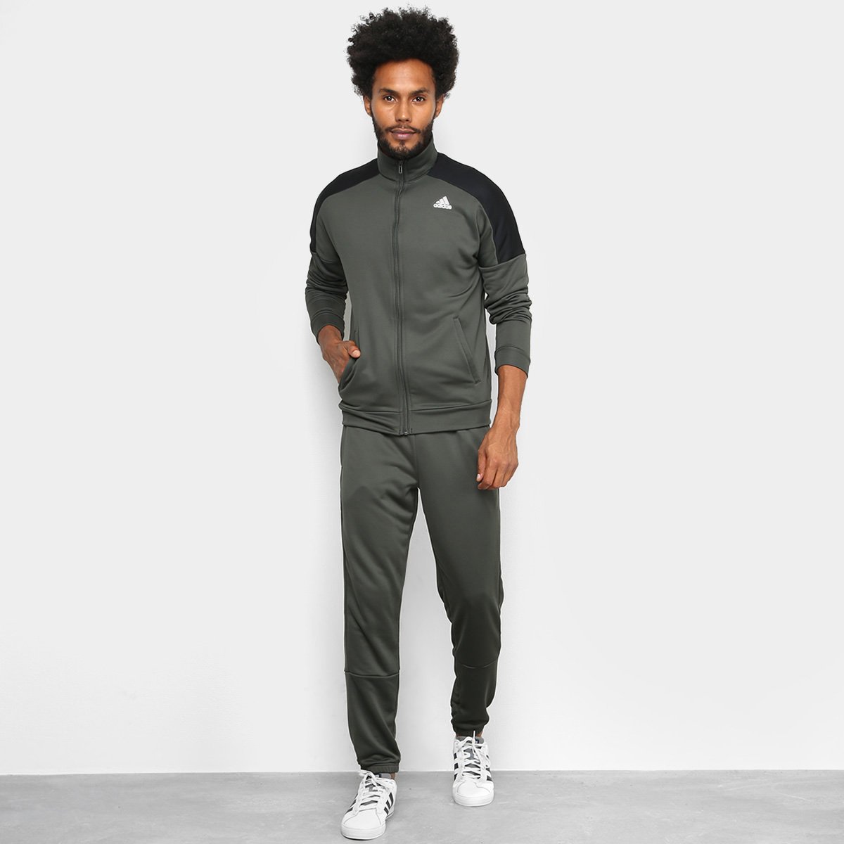 agasalho adidas masculino preto