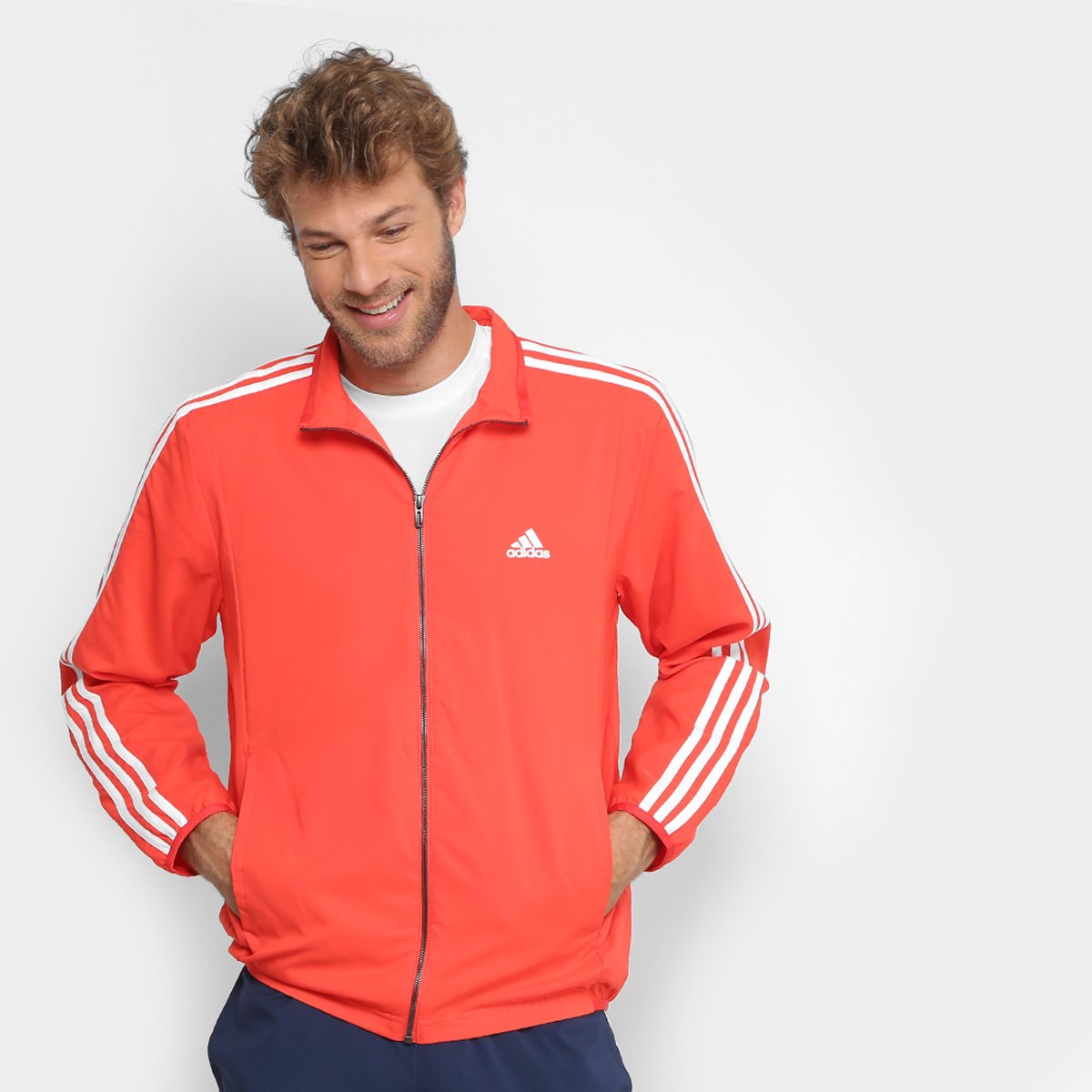 conjunto adidas masculino vermelho