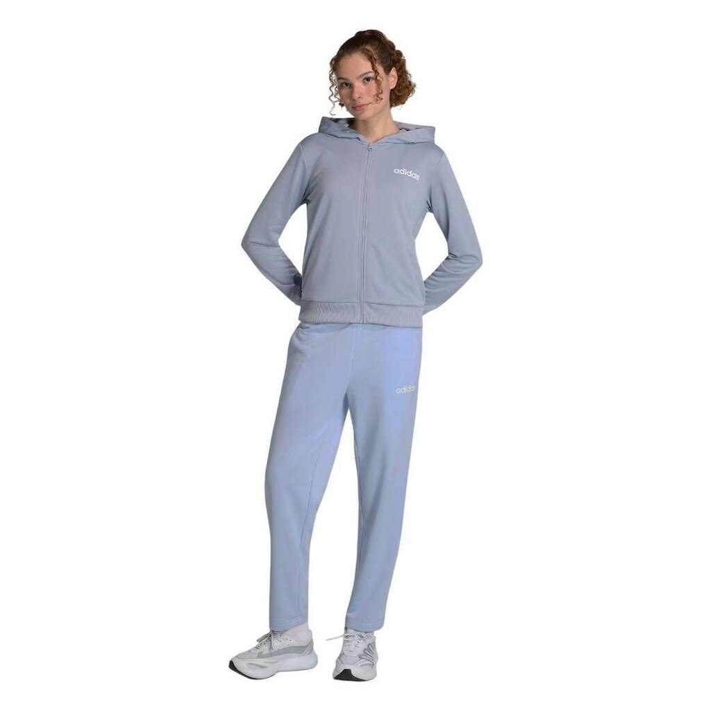 AGASALHO ESSENTIALS LINEAR KB8444 - AZUL CLARO/BRANCO M