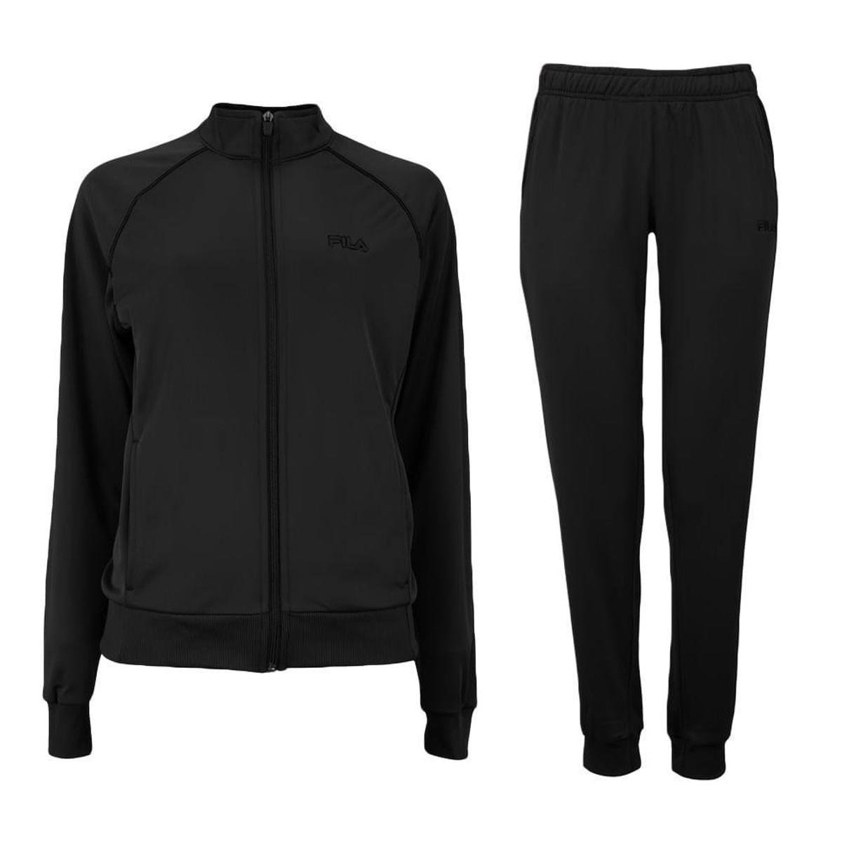 AGASALHO FILA BASIC SPORTS TAPE II FEMININO - Preto Menor preço em AGASALHO FILA BASIC SPORTS TAPE II FEMININO - Preto