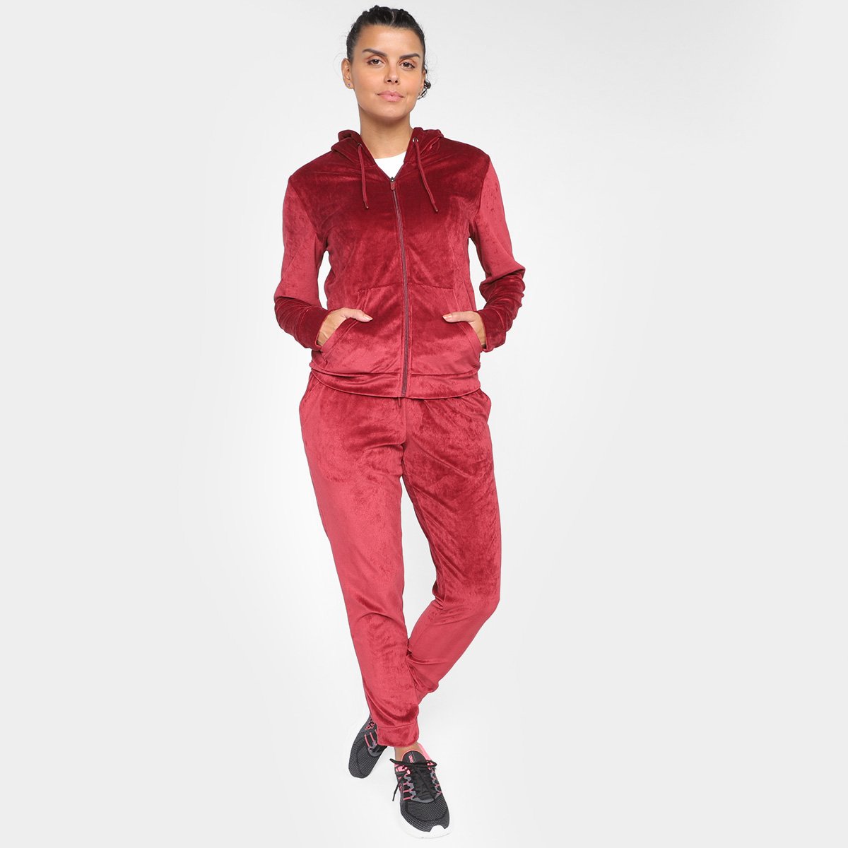 Menor preço em Agasalho Gonew Plush Feminino - Vinho