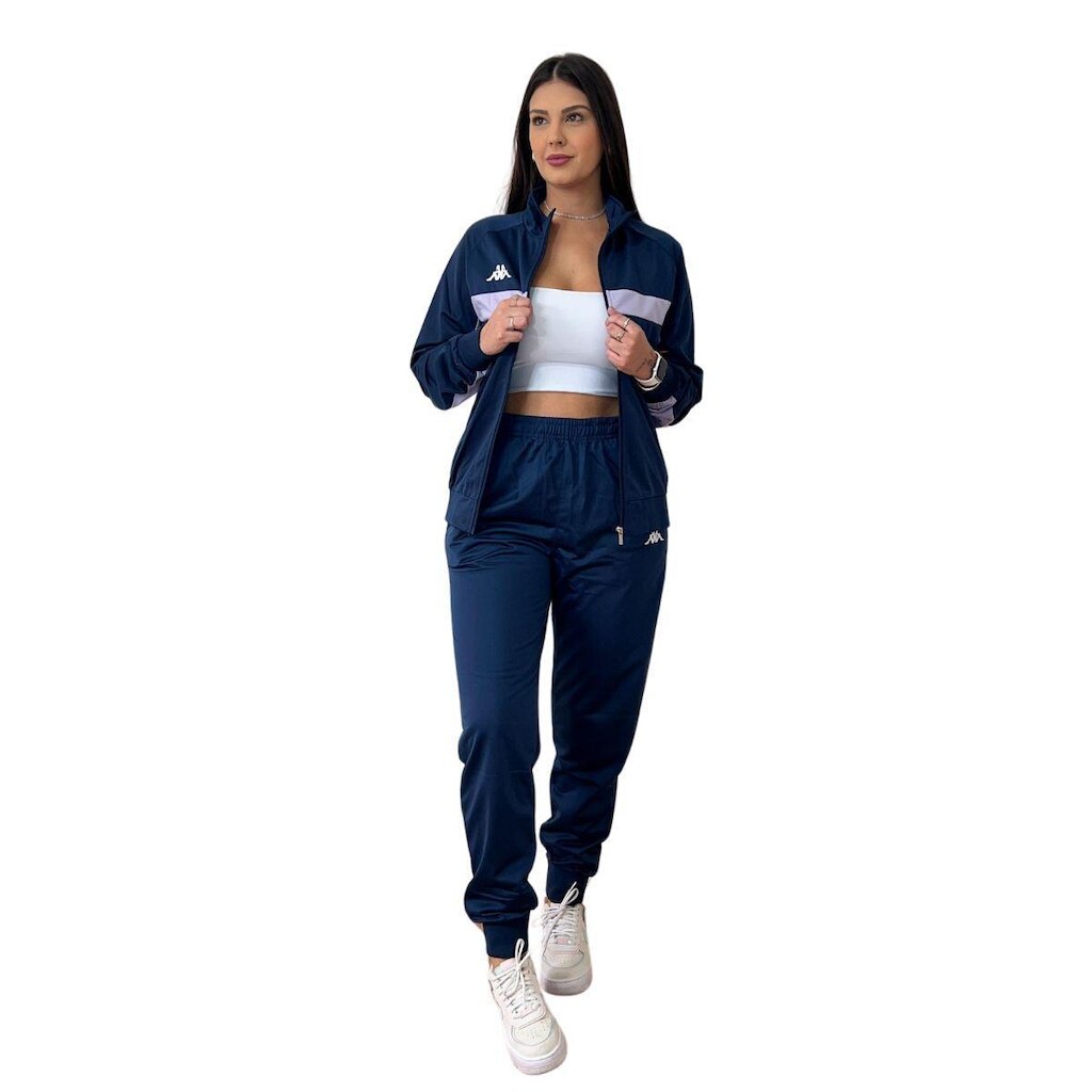 Agasalho Jaqueta Calça Feminino Esportivo Elanca Kappa