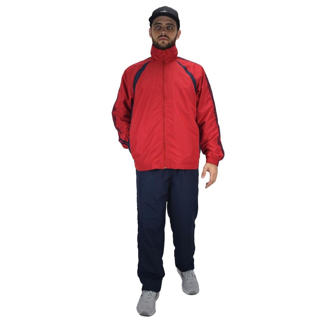 Agasalho Masculino Esportivo Tactel Calça Jaqueta Forrado