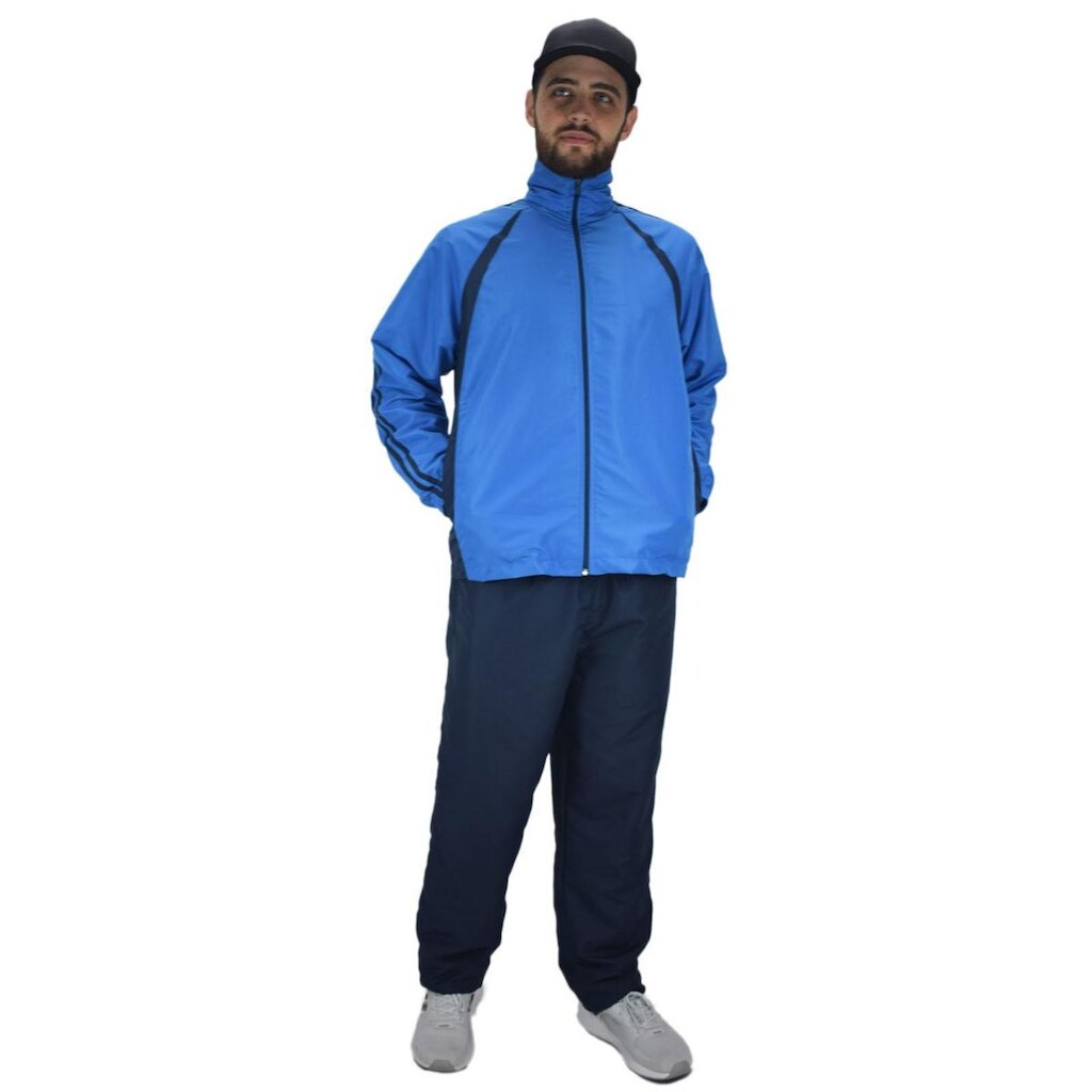 Agasalho Masculino Esportivo Tactel Calça Jaqueta Forrado