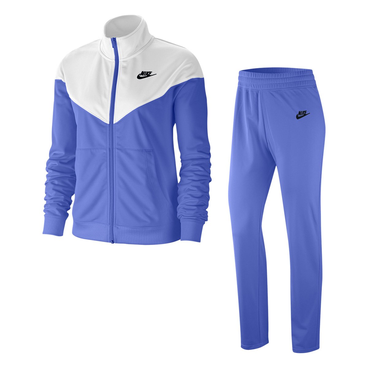 Agasalho Nike NSW Suit Feminino - Azul+Branco é ruim? Agasalho Nike NSW Suit Feminino - Azul+Branco é boa?