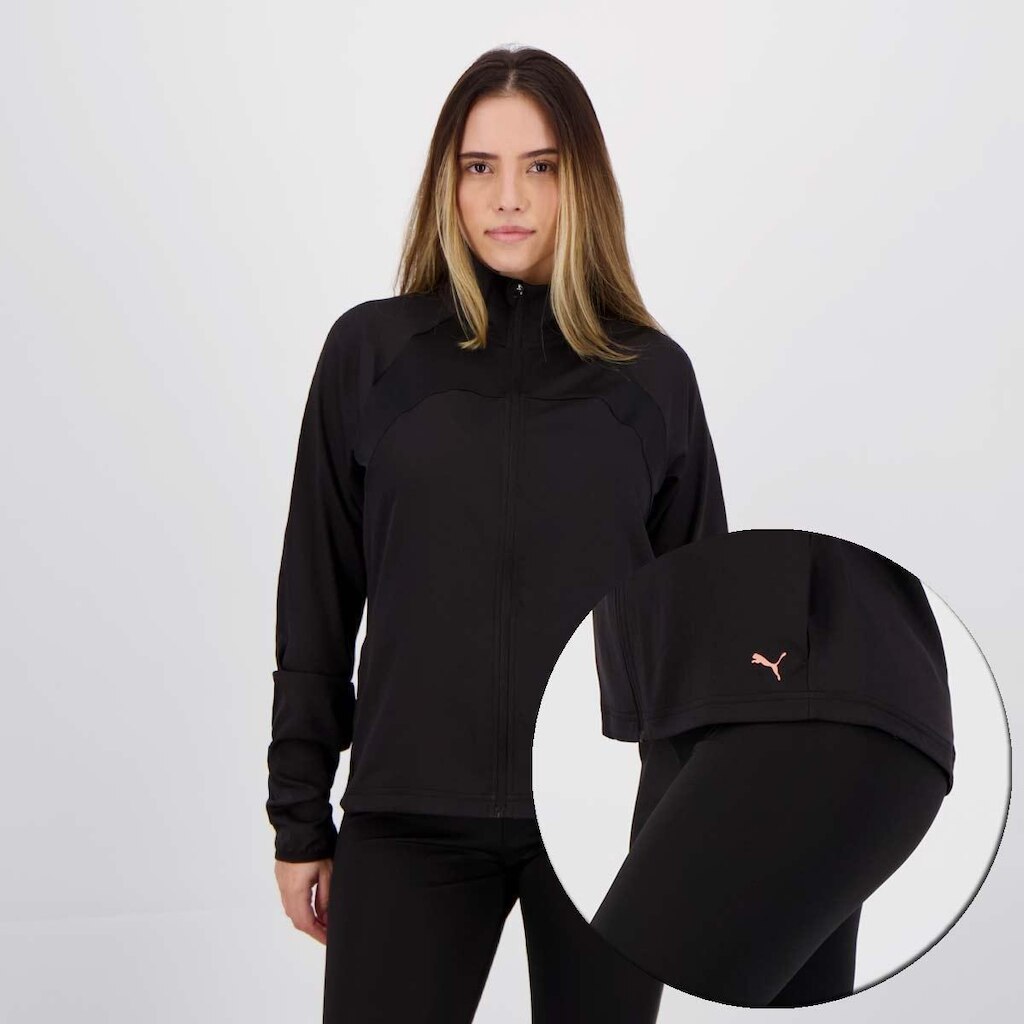 Agasalho Puma Active Yogini Woven Feminino Preta