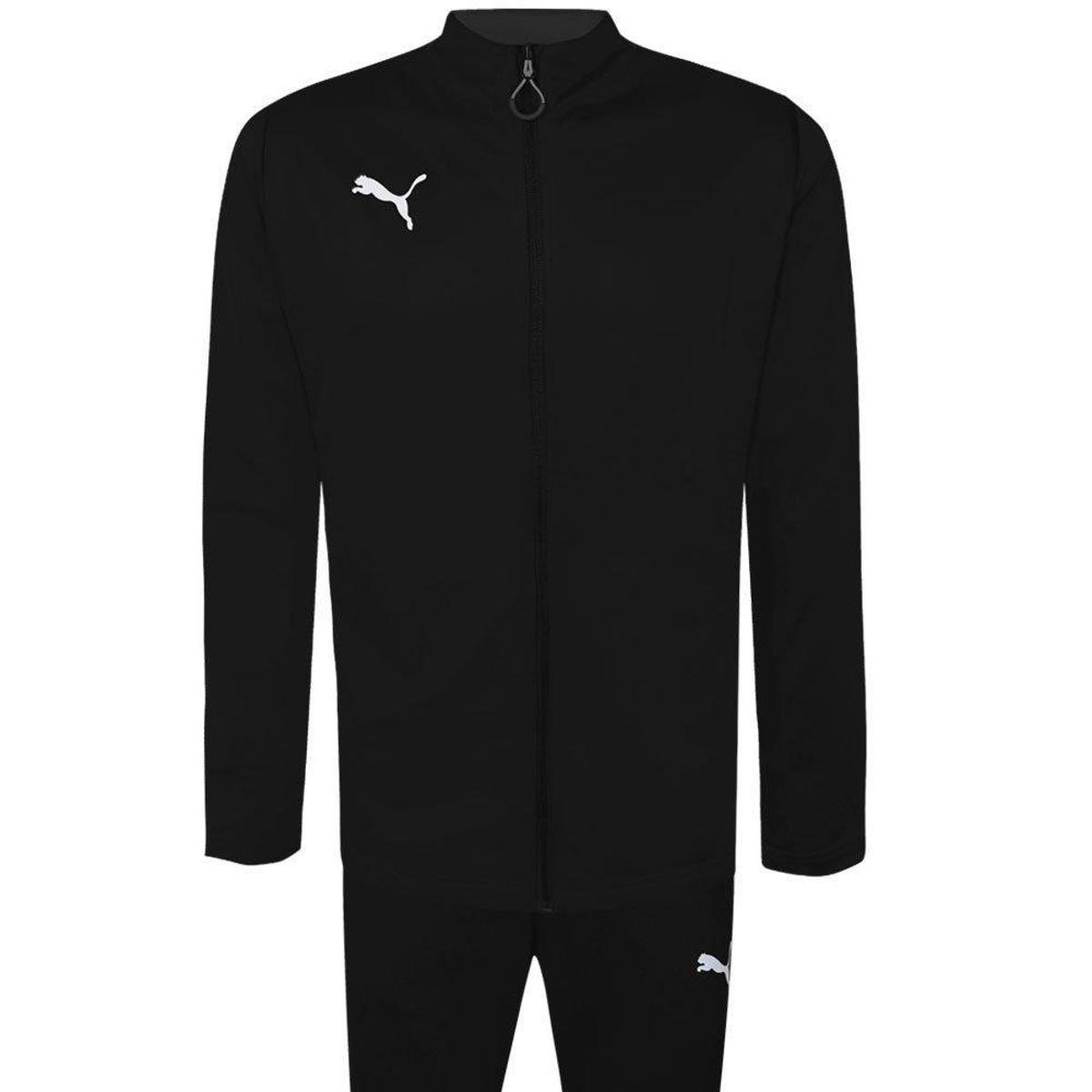 Agasalho Puma Ftblplay Tracksuit Masculino - Preto+Cinza Menor preço em Agasalho Puma Ftblplay Tracksuit Masculino - Preto+Cinza