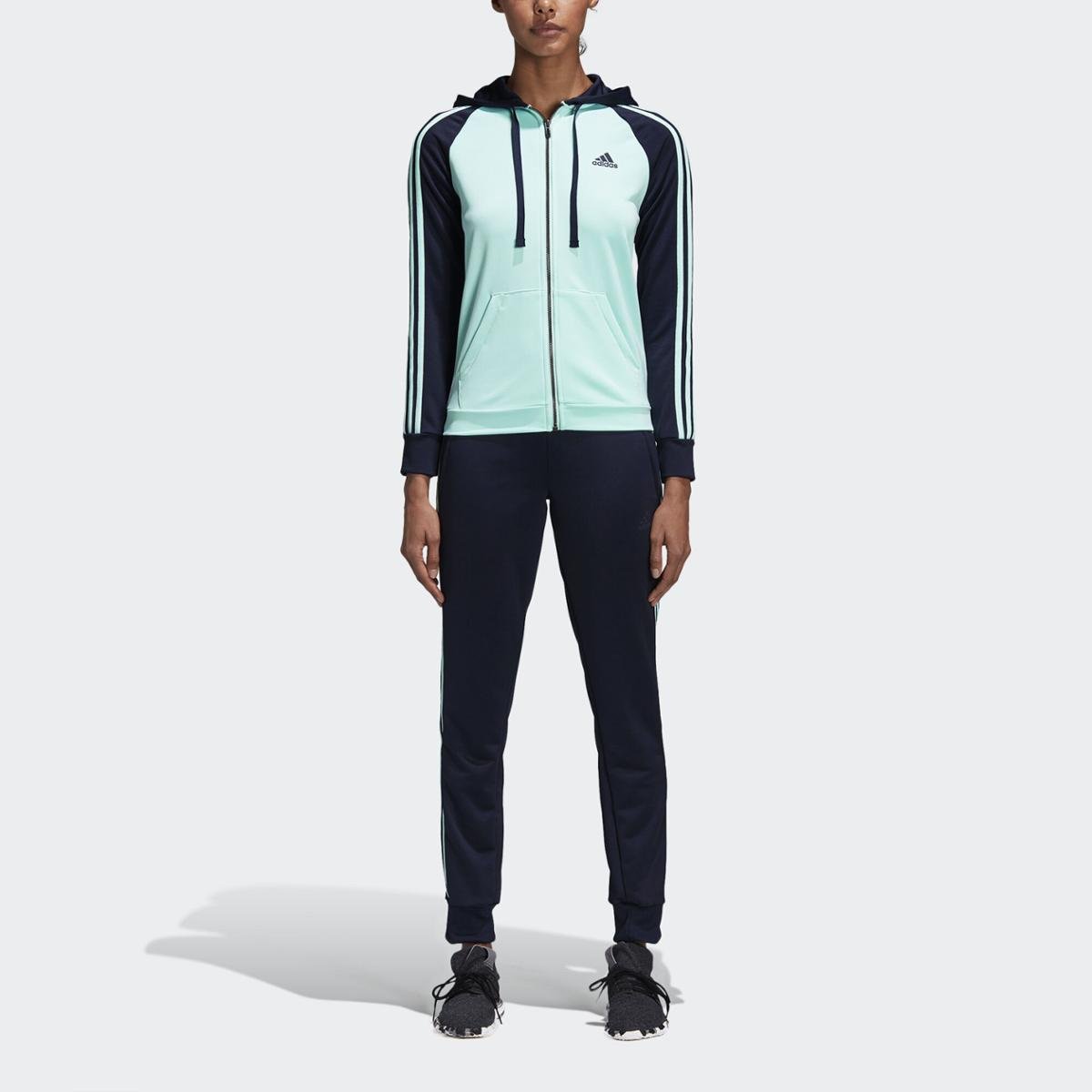 agasalho adidas feminino verde agua