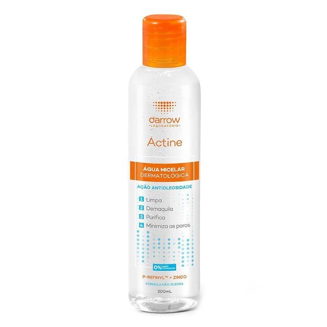 Água Micelar Actine - Água Micelar Dermatológica 200ml