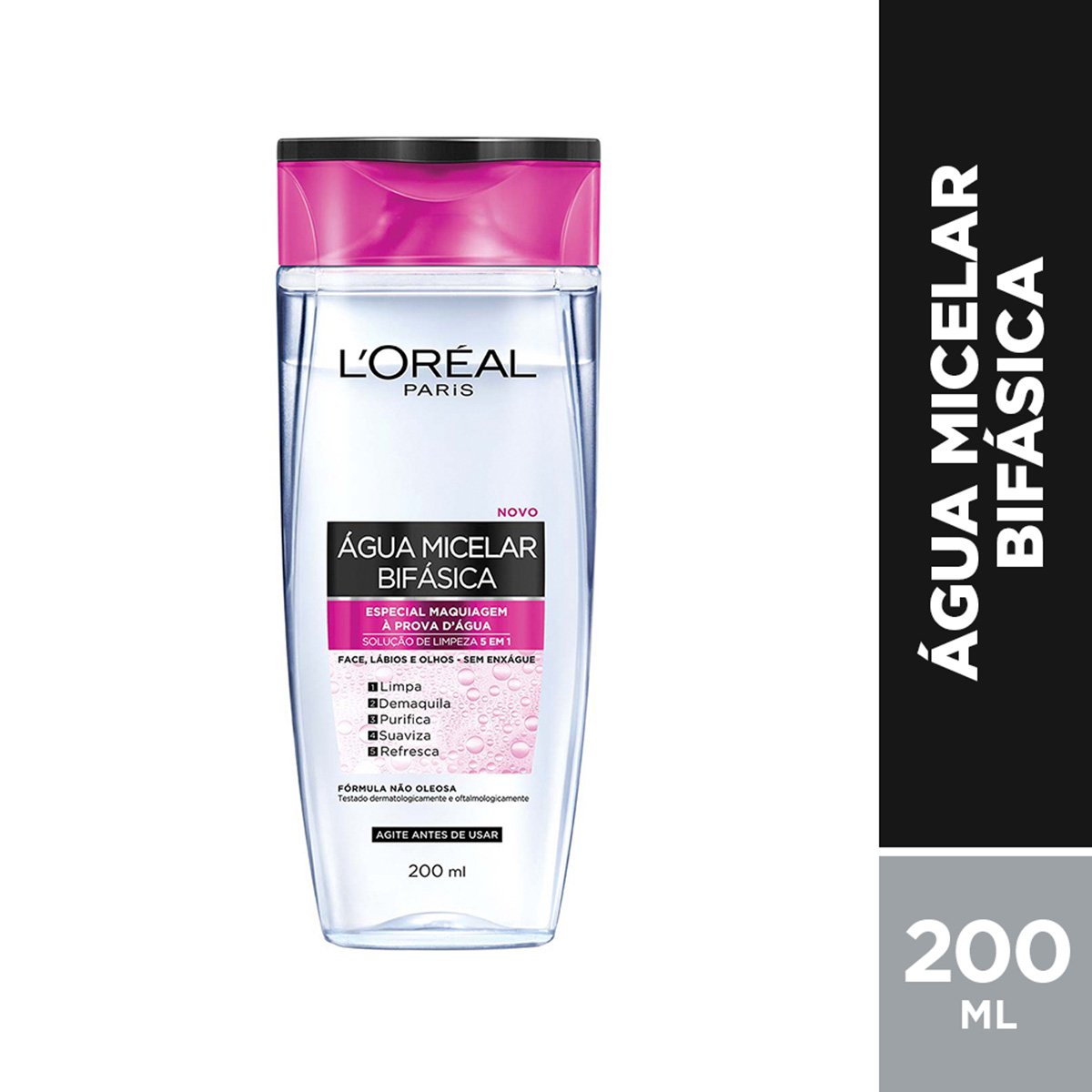 Menor preço em Água Micelar Bifásica à Prova D'Água L'Oréal Paris 200ml - Incolor