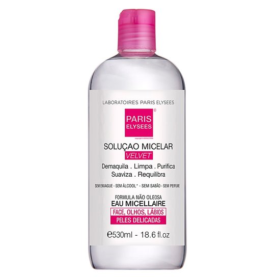 Água Micelar Velvet Paris Elysees 530ml - Incolor
