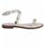Akazzo Sandália Feminina Fecho Velcro - Off White