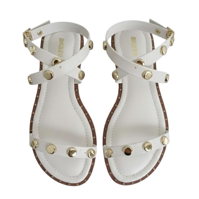 Akazzo Sandália Feminina Fecho Velcro