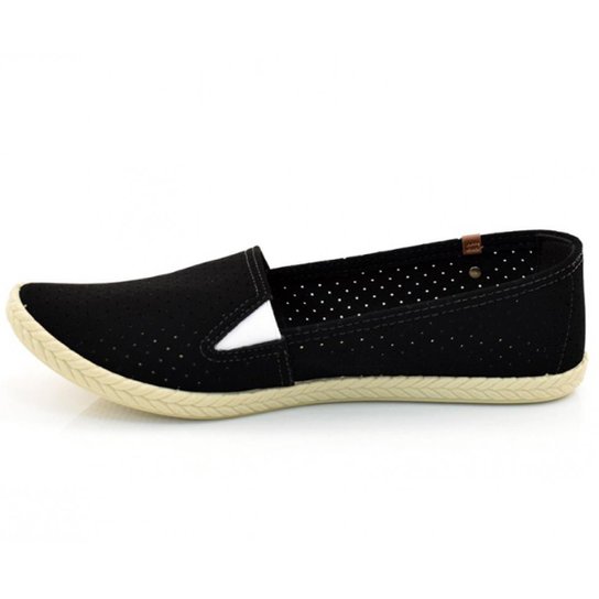 Alpargata Casual Moleca Feminina - Preto