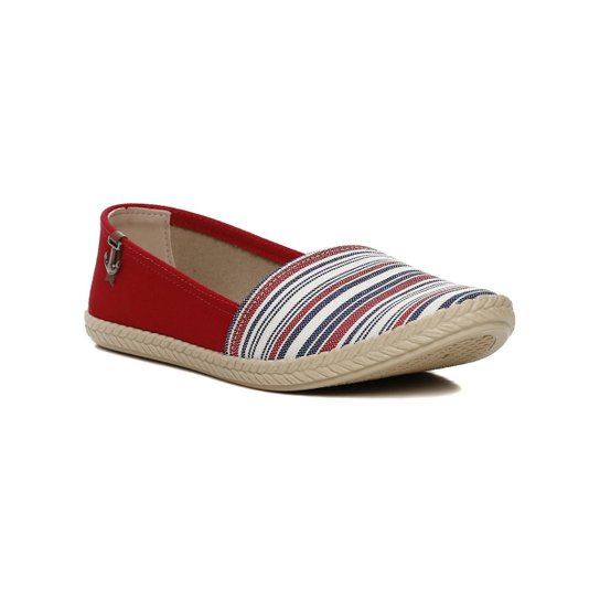 Alpargata Feminina Moleca Vermelho - Vermelho