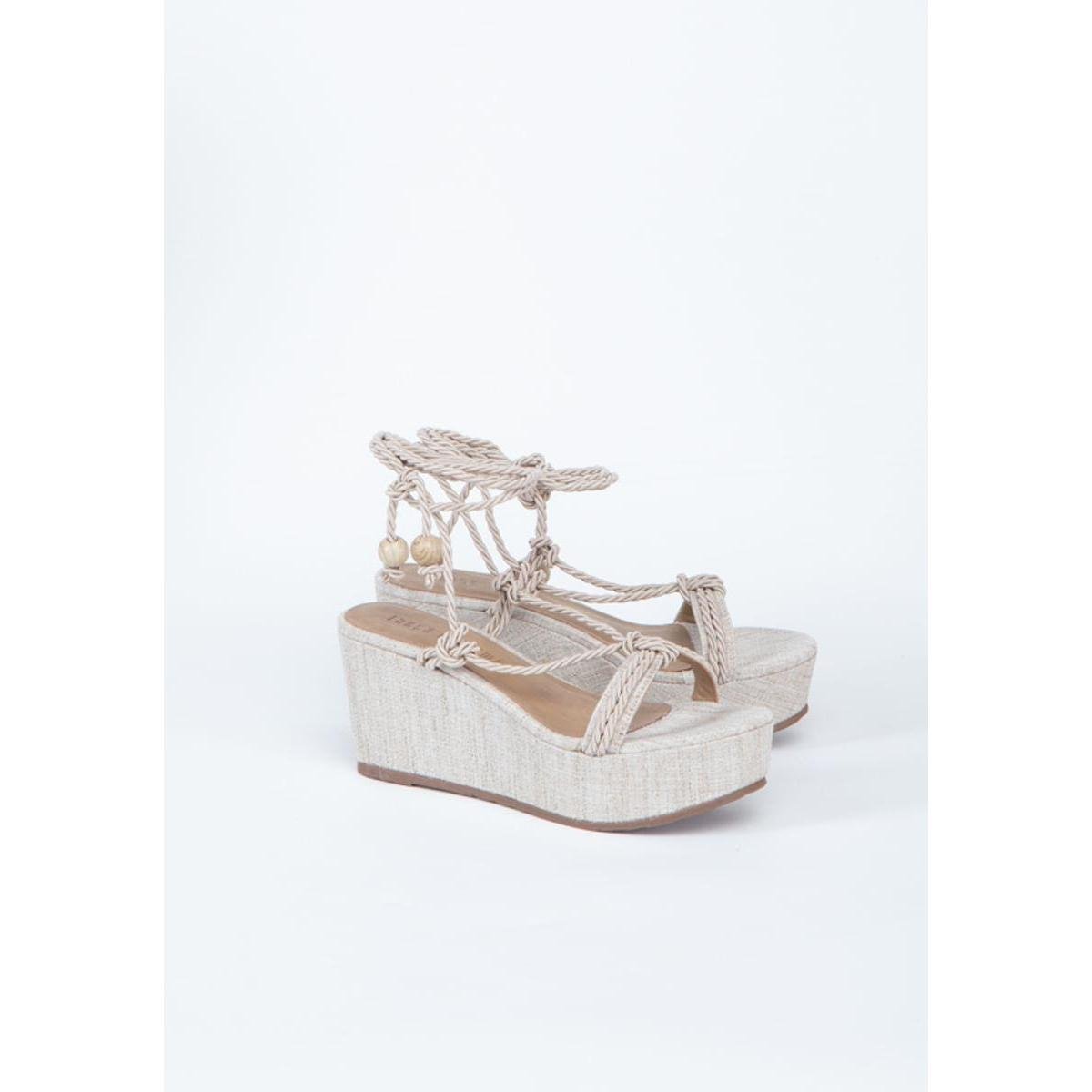 Anabela de Tiras Lança Perfume - Marrom | Zattini