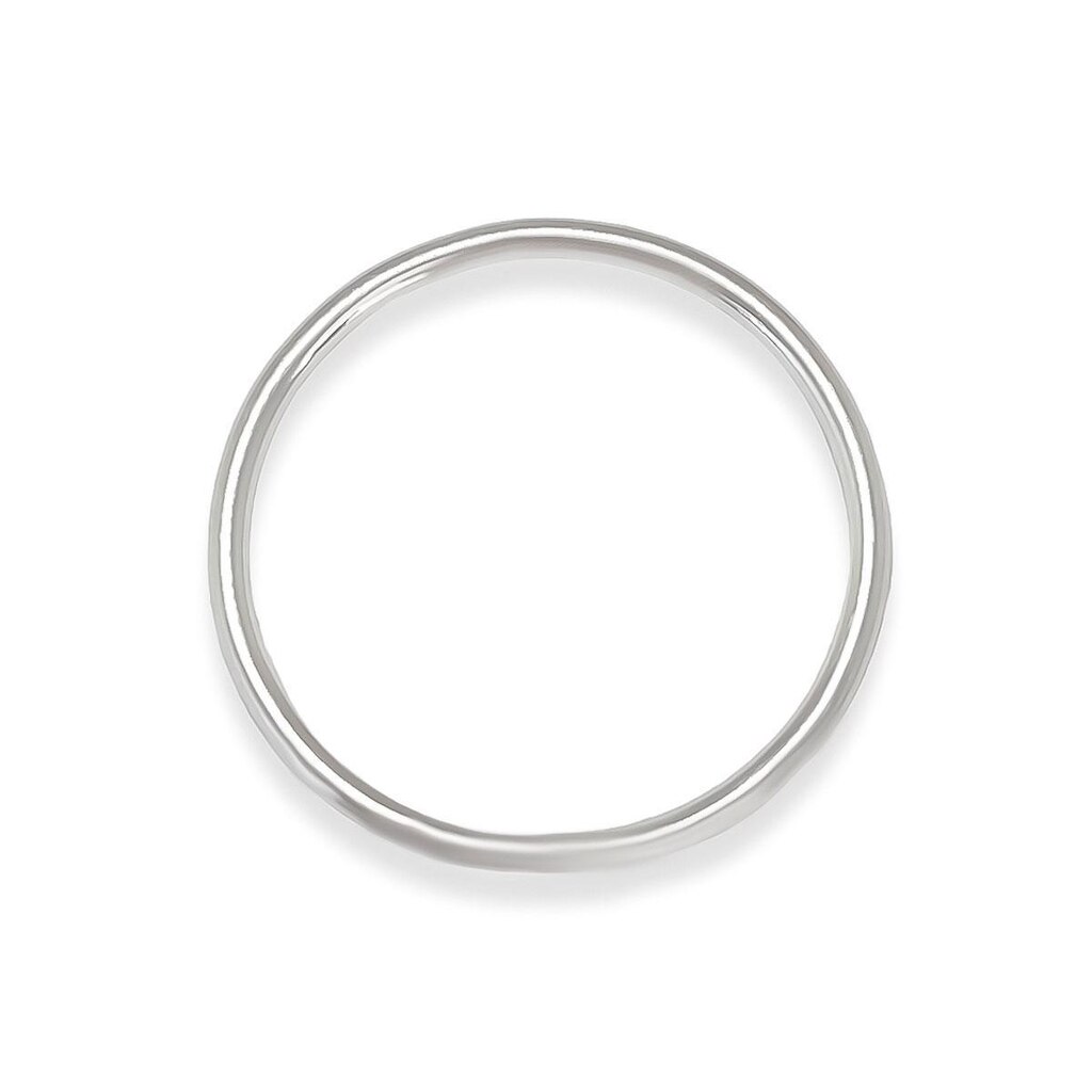 Anel Aro Liso Banhado a Prata Semijoia - Aro 20 (± 6.0 cm)