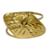 Anel Em Ouro 10k 416 Chapa Amarela Diagonal - Dourado