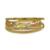 Anel Em Ouro 10k 416 Meia Cana 7 Cores - Dourado