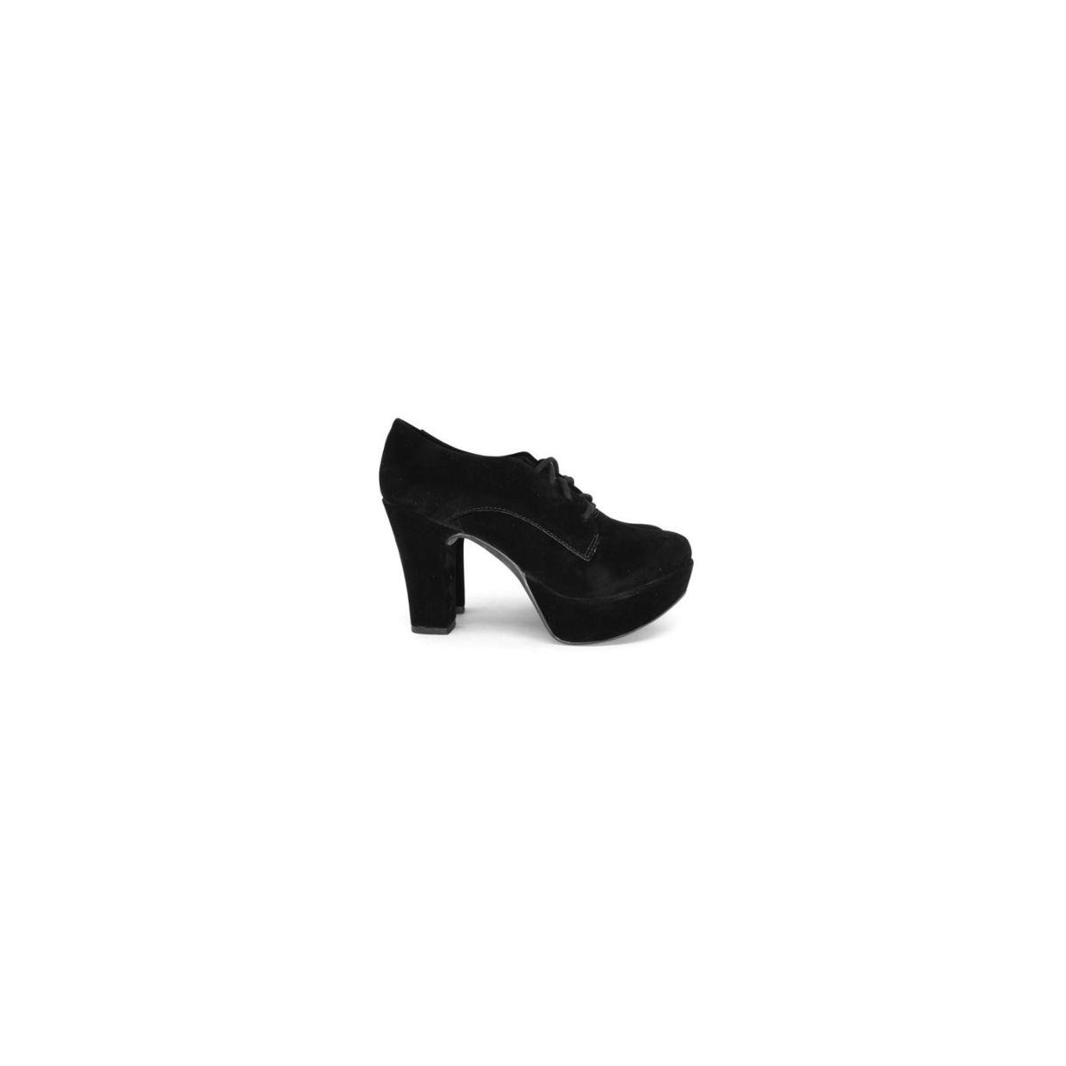 Menor preço em Ankle Boot Salto Grosso Meia Pata Confortável  La - Preto