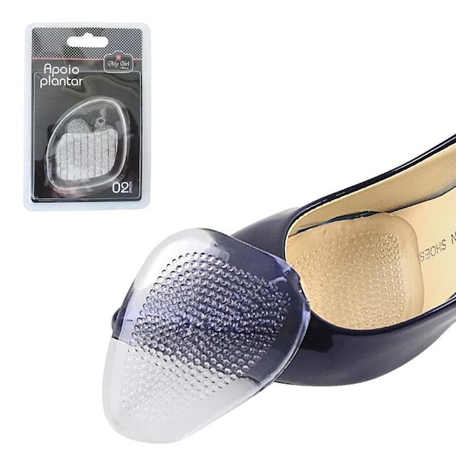 Apoio Plantar Ortopédico Palmilha para Sapato Social Salto Alto Silicone e Gel