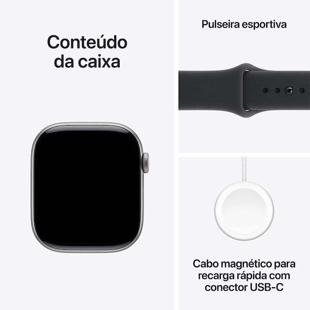 Apple Watch Series 11 GPS + Cellular Caixa de Alumínio 46mm Pulseira Esportiva M/G