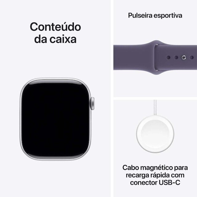 Apple Watch Series 11 GPS + Cellular Caixa de Alumínio 46mm Pulseira Esportiva P/M