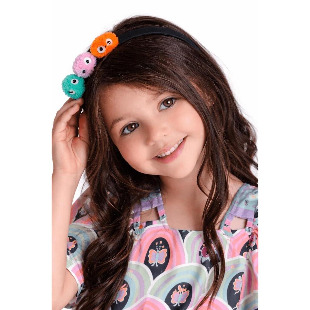 Arco Infantil Menina Vi um Monstrinho Alphabeto Preto