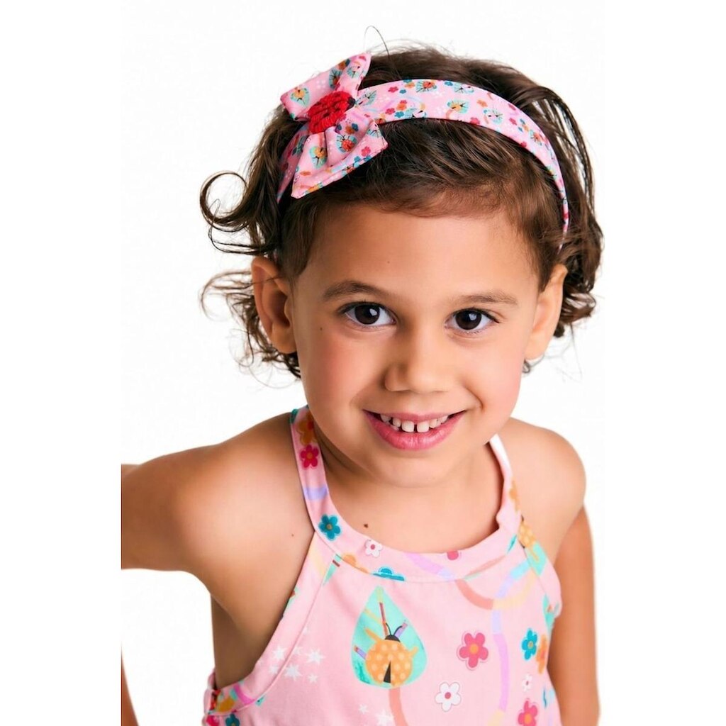 Arco Infantil Pop Joaninha Alphabeto Rosa e Verde